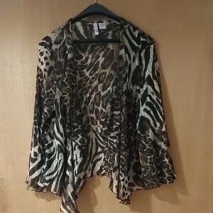 Sami & Jo. XL. Leopard Print Women's Sweater